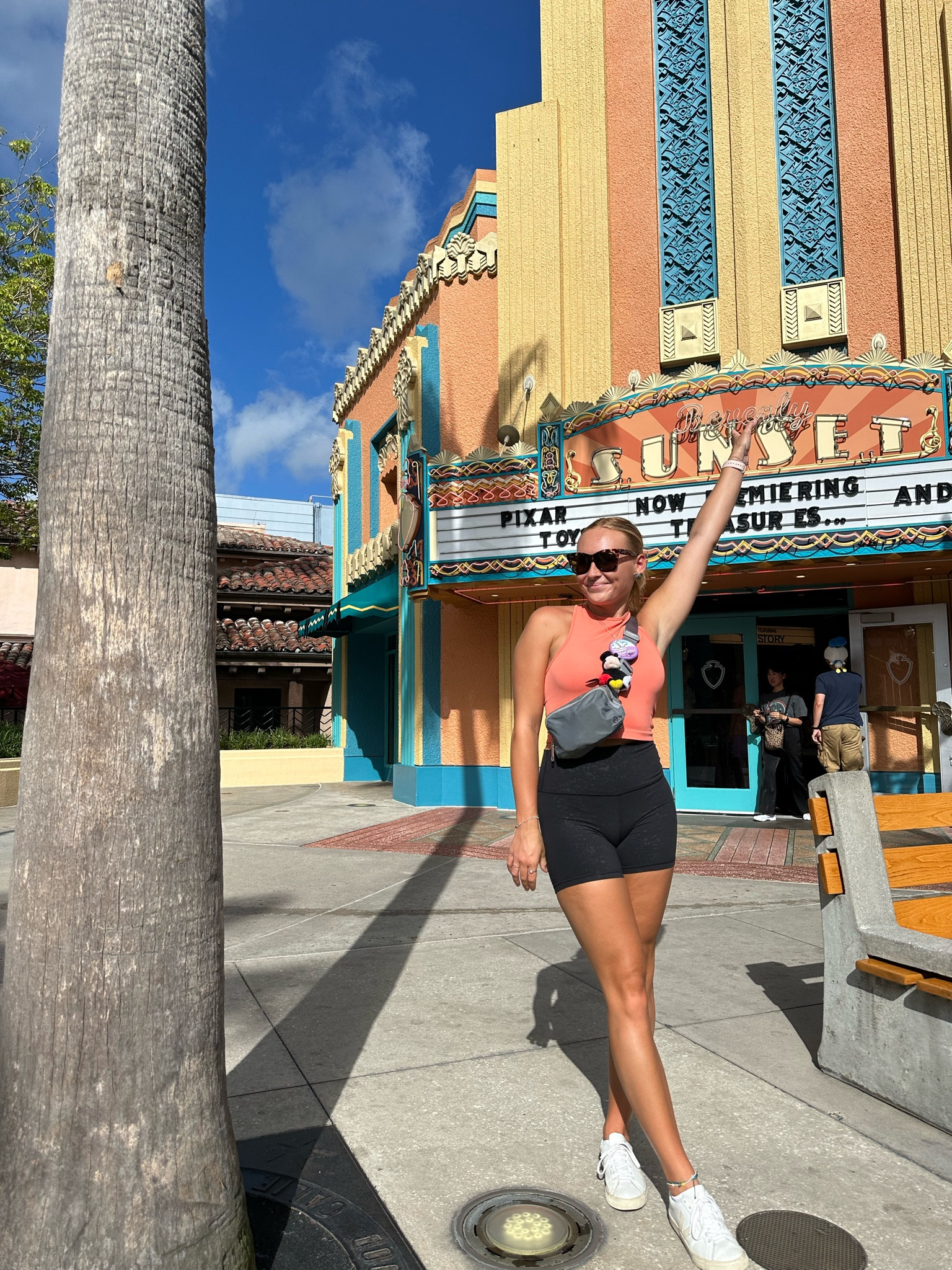 the comfiest park outfit! This tank is a MUST have🧡 the tank is under $30 too🫶🏼 size down. 

Free people, casual style, park style, Disney, comfy style, athletic style 



#LTKunder50
