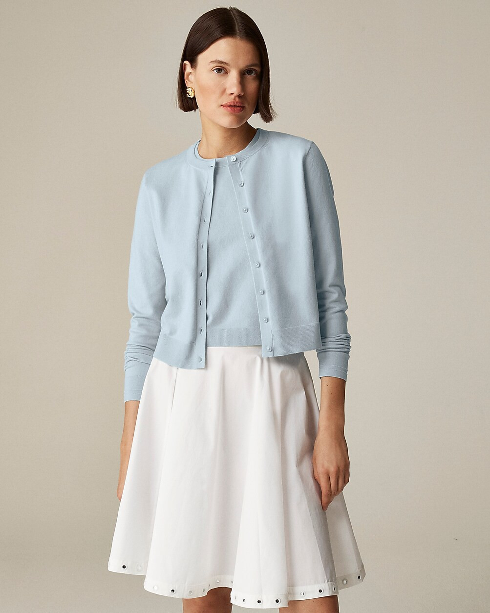 New Jackie cardigan in premium ultra-fine cotton | J. Crew US