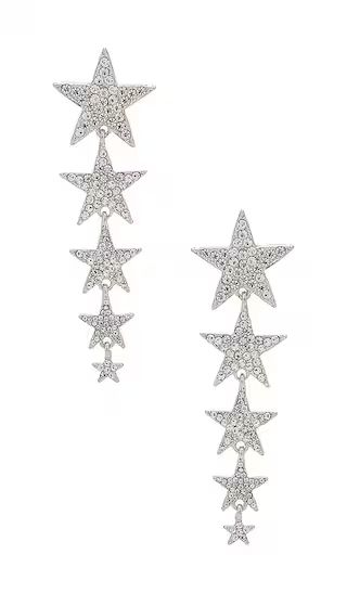 Falling Star Earrings in Silver | Revolve Clothing (Global)