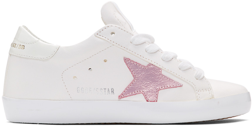 White & Pink Superstar Sneakers | SSENSE