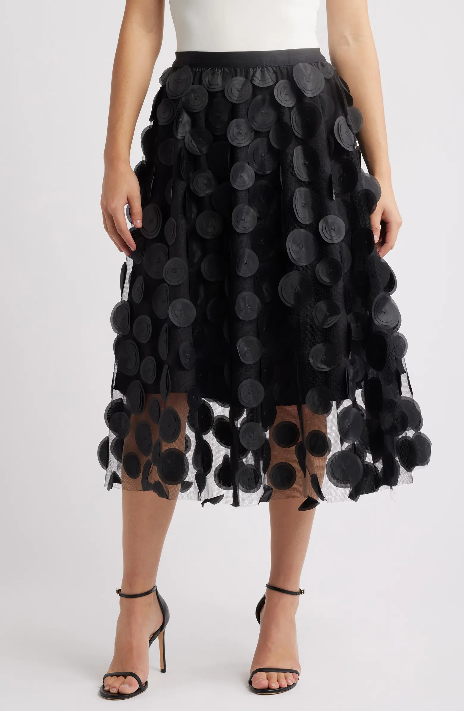 Kretsa Circle Appliqué Skirt | Nordstrom