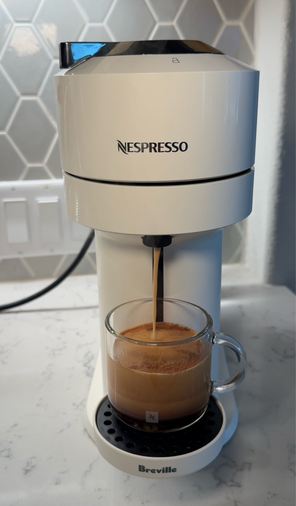 The machine that has changed my mornings!! The Nespresso Vertuo Next is fast, easy, and makes every cup taste like it came from a cafe!! The perfect gift for yourself or someone who deserves a little morning upgrade! @bloomingdales @nespresso #bloomingdales #ad 