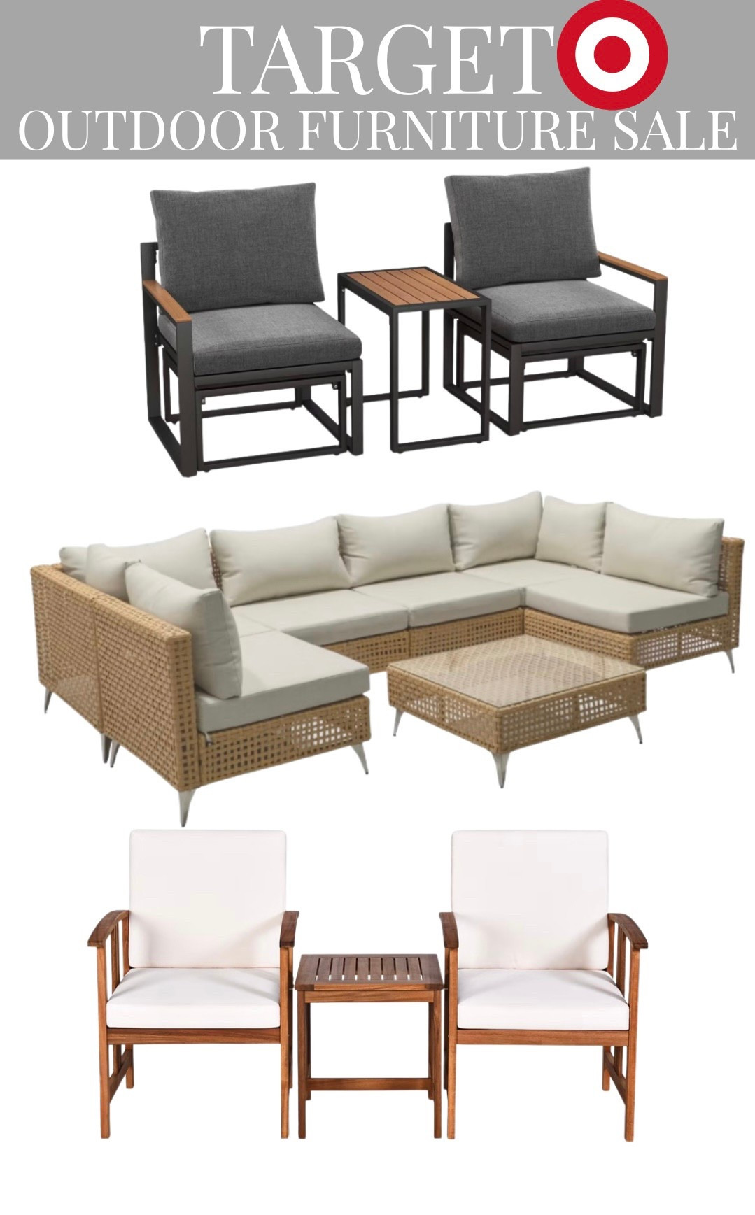Target Outdoor Furniture ALL on SALE!!

Outdoor furniture
Outdoor furniture sale
Target outdoor furniture
Target furniture
Target sale
Target outdoor furniture sale
Target
Outdoor couch
Outdoor furniture set
Outdoor chairs
Outdoor chair 
Patio set


#LTKSaleAlert #LTKSeasonal #LTKHome