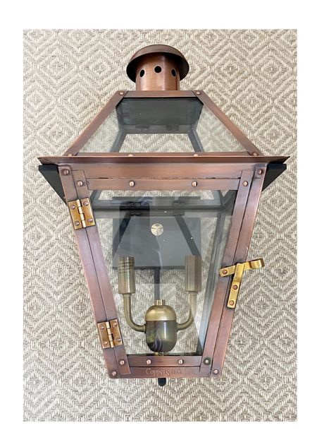I did SO much research looking for an outdoor light fixture that was well made and looked in keeping with the style of my house.  I can’t tell you how many photos I took of other light fixtures on my house. I found this lantern and love it. Over time it will patina  

#LTKstyletip #LTKhome