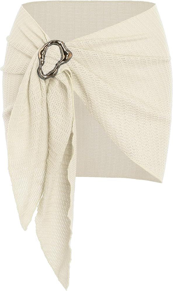 ZAFUL Boho Beach Cover Ups for Women Sarong Coverups Sheer Bikini Chiffon Wraps Skirts for Swimwe... | Amazon (US)