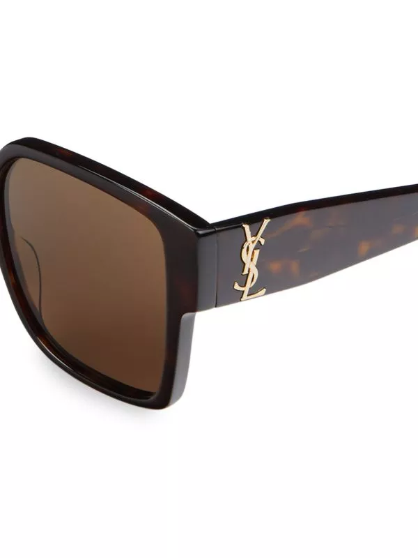 Saint laurent 55mm square hot sale sunglasses