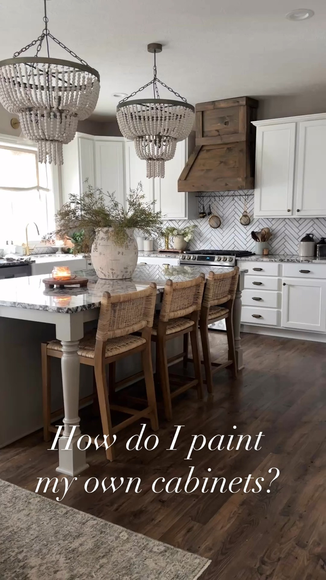 Here’s how I paint my own cabinets & all my favorite products 

Kitchen island is Sherwin Williams “keystone gray” and bathroom cabinets are Sherwin Williams “naturel” both are in the cabinet paint with satin finish 

#LTKHome #LTKWatchNow