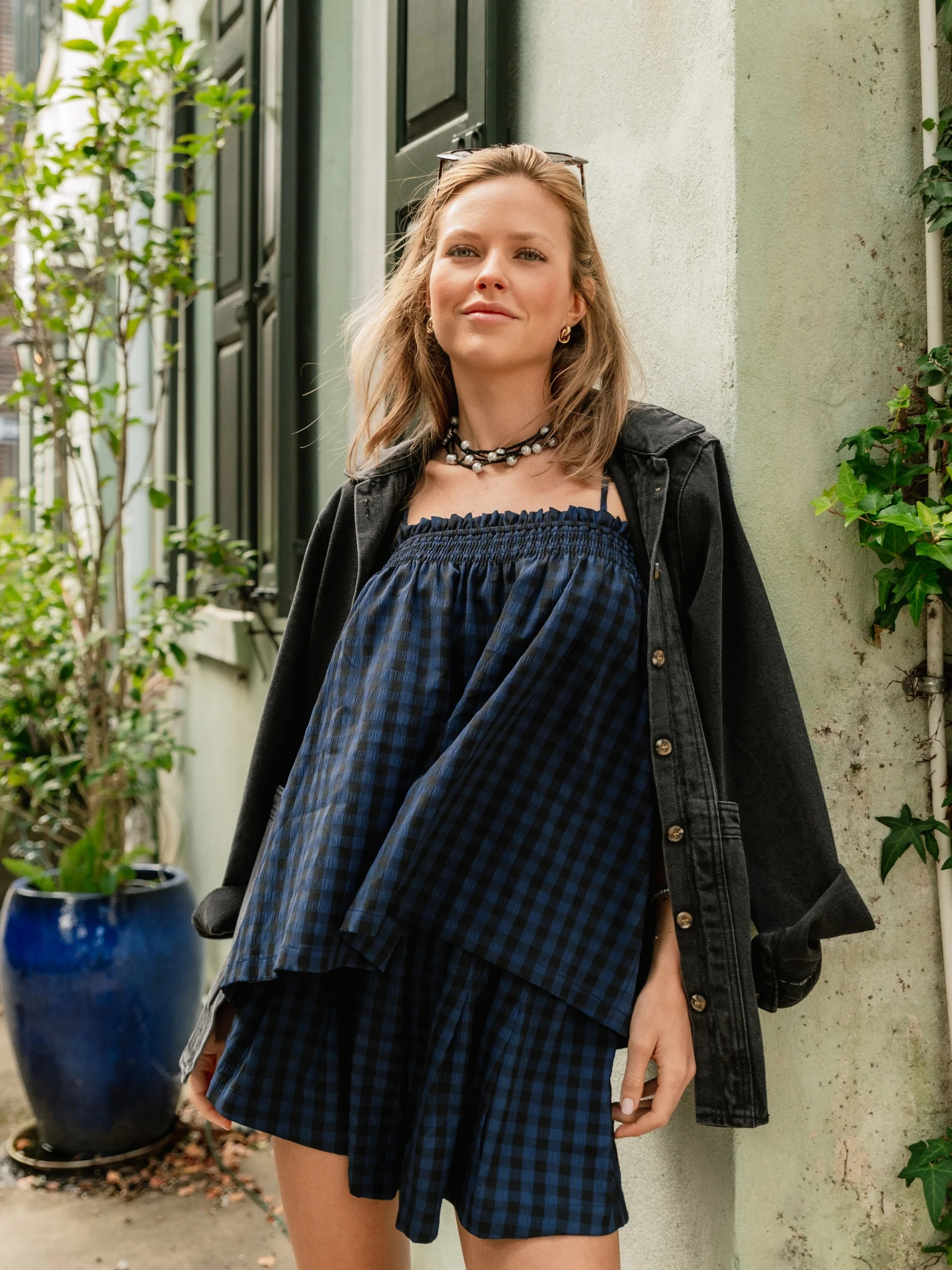Stevie Set - Midnight Check | Darling Loungewear