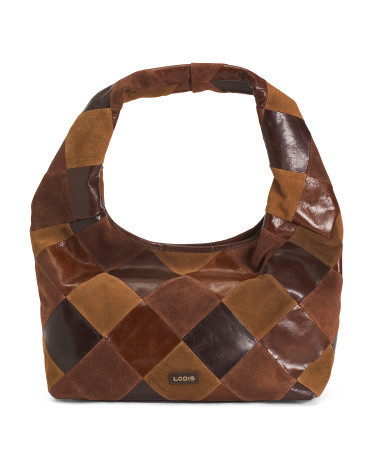 Suede And Leather Pieces Train Hobo For Women, Leather/Diamond/Suede | TJ Maxx