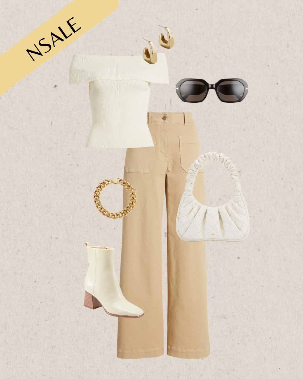 Nordstrom sale, nsale, anniversary sale, white top, neutral outfit, wide leg pants, booties 

#LTKSaleAlert #LTKSummerSales #LTKxNSale