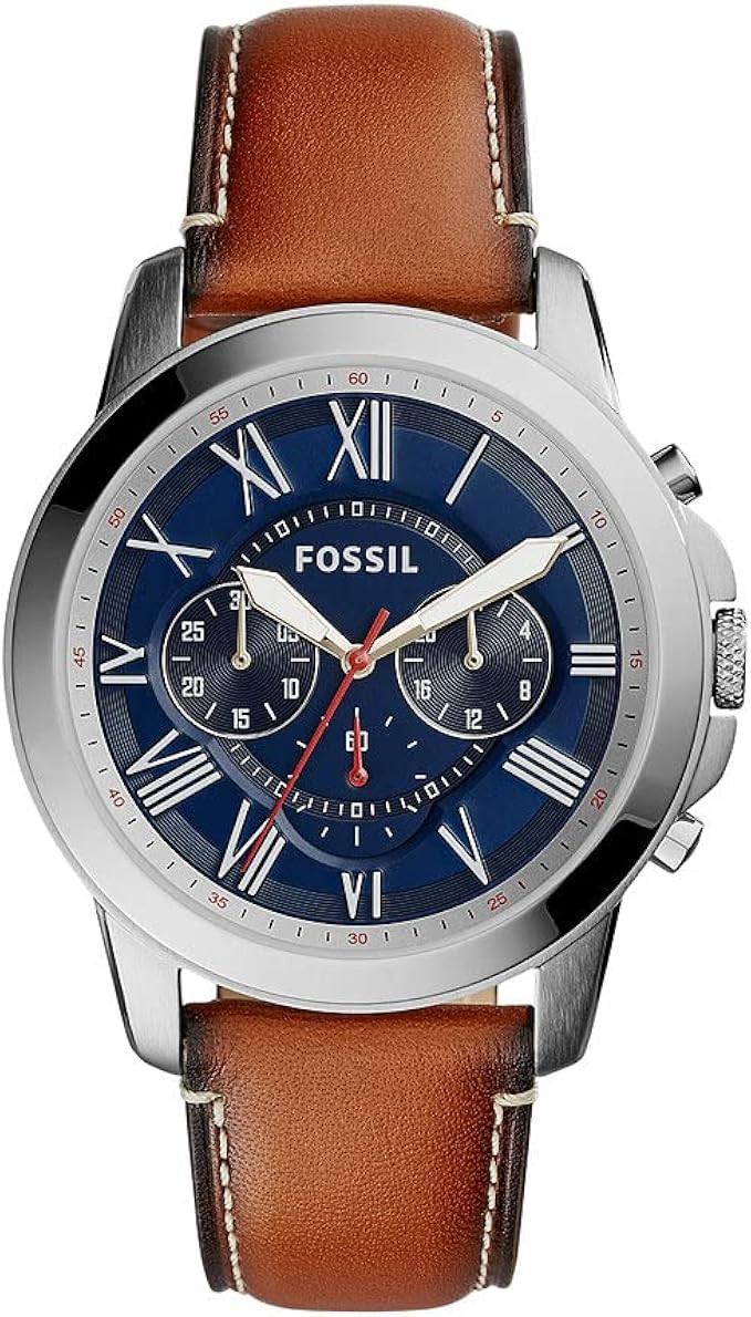 Fossil Men's Grant Stainless Steel Quartz Chronograph Watch | Amazon (US)