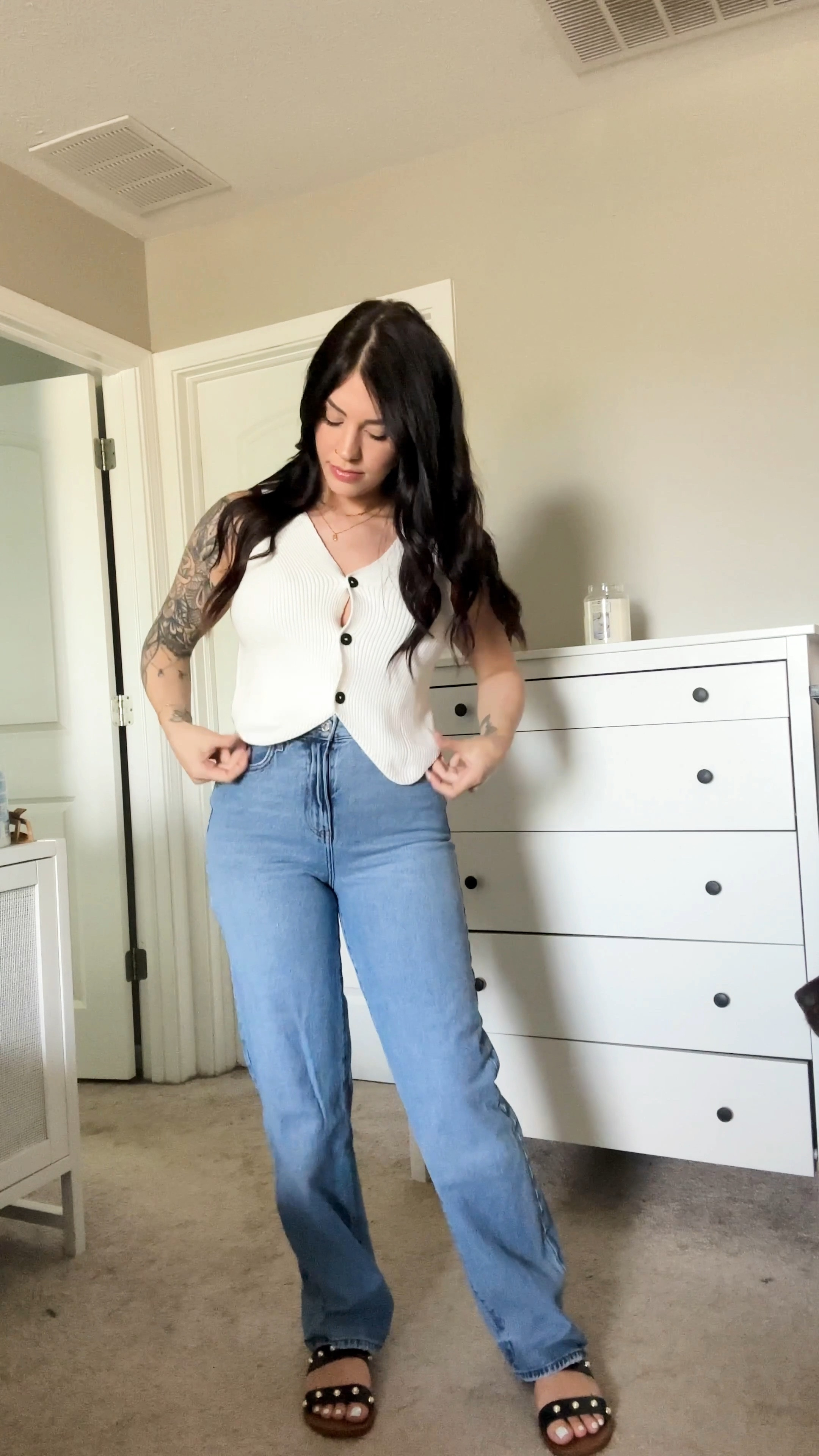 Breastfeeding friendly outfit - amazon top - forever21 jeans - nursing bra

#LTKstyletip #LTKmidsize #LTKVideo