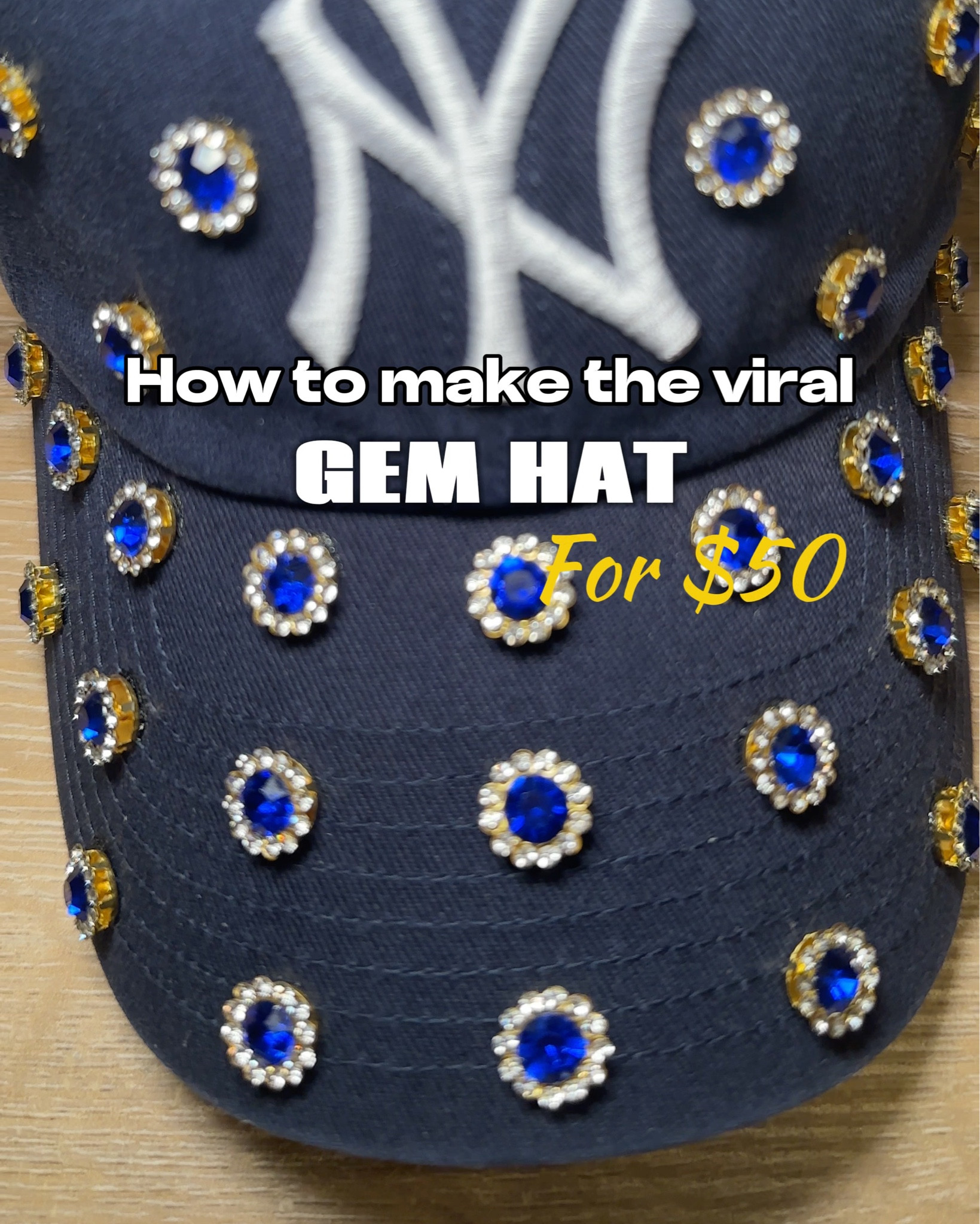 DIY Gem Hat 🧢💎✨

#LTKFindsUnder50 #LTKStyleTip #LTKU