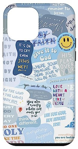 Christian Bible Verses Positive Quotes Phrases Aesthetic Case for iPhone 12 mini | Amazon (US)