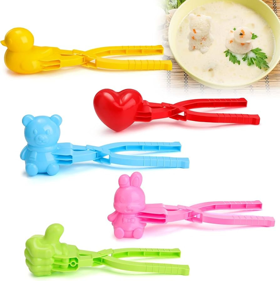 Sunnychicc 5 Pack Duck Rice Mold Plastic DIY Sushi Molds Animal Rice Tool Outdoor Beach Toy for K... | Amazon (US)
