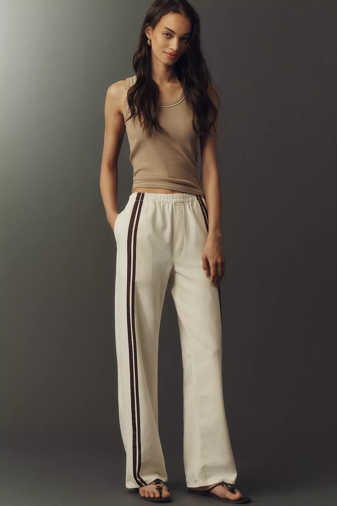 rag & bone Logan Featherweight High-Rise Wide Leg Jeans | Anthropologie (US)