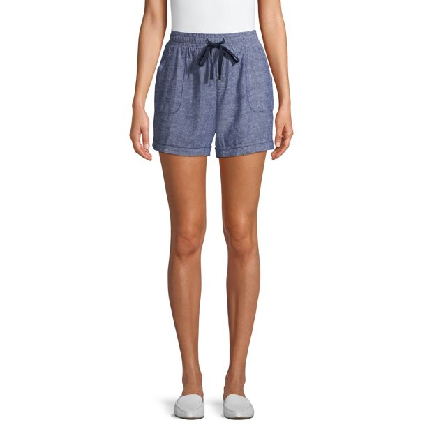 Time and Tru Women's Linen Shorts | Walmart (US)