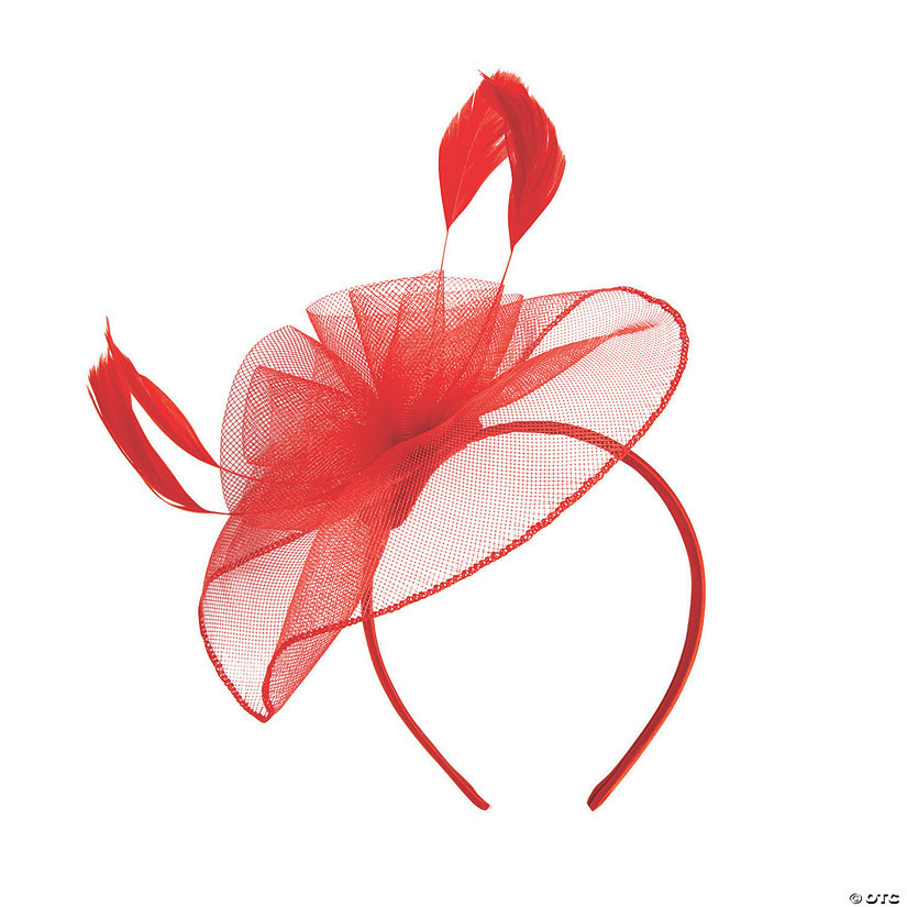 Red Derby Fascinator Headband | Oriental Trading Company