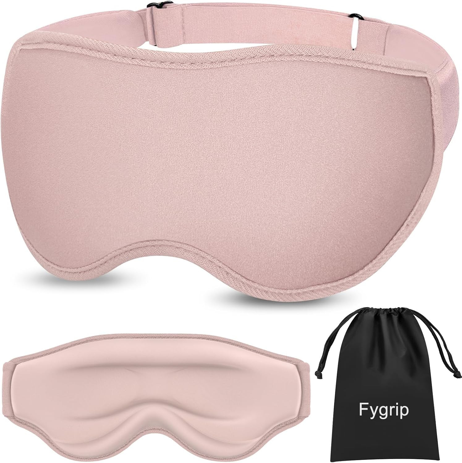 3D Eye Mask Sleep Mask for Men & Women, Pink | Amazon (US)