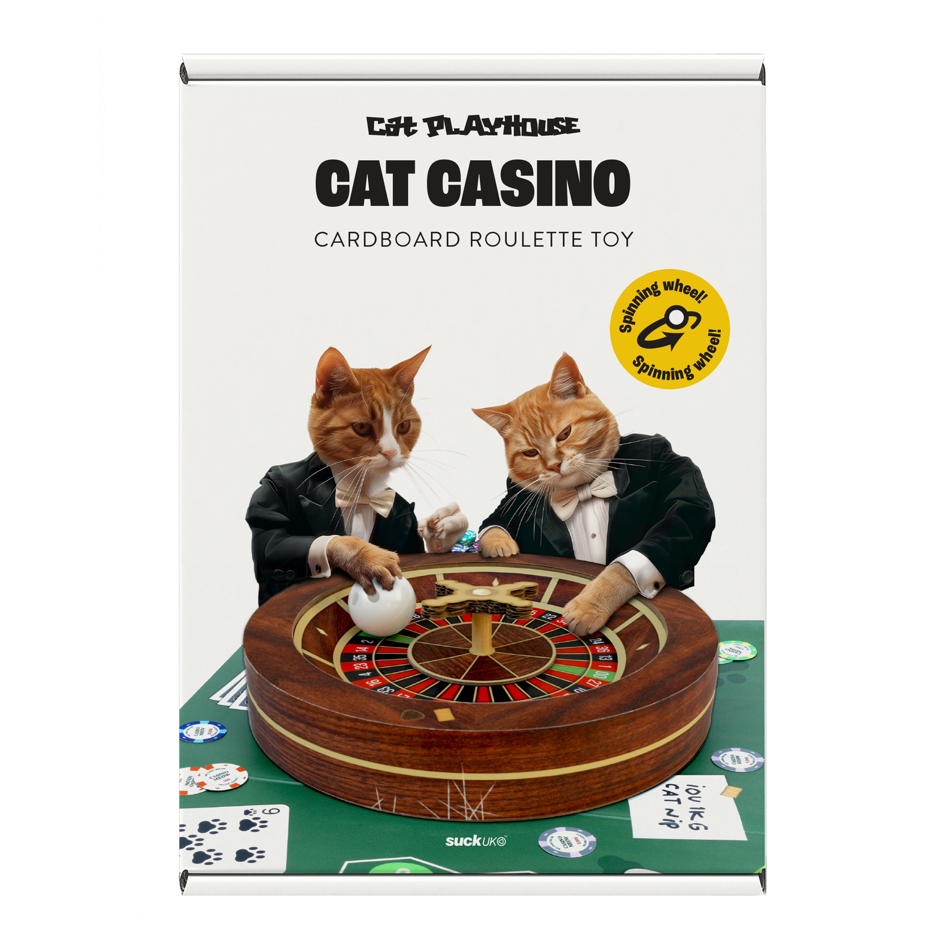 Cat Casino Cardboard Roulette Wheel Cat Toy | World Market