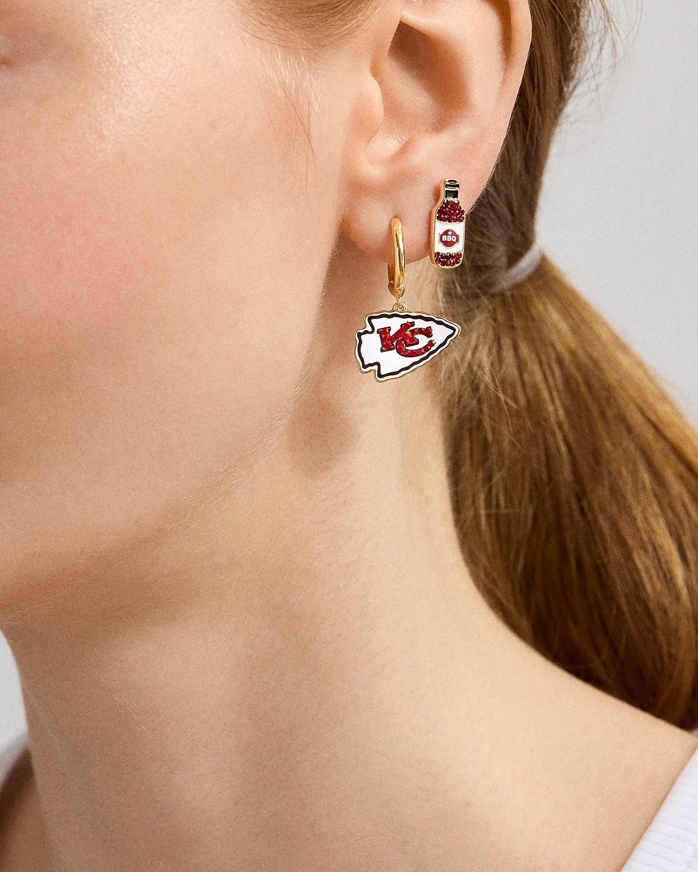 KC Chiefs NFL Earring Set. 
#Superbowl #FootballJewelry

#LTKFindsUnder50 #LTKWatchNow #LTKStyleTip