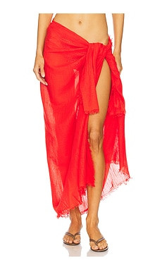 Seafolly Textured Cotton Beach Wrap in Flame from Revolve.com | Revolve Clothing (Global)