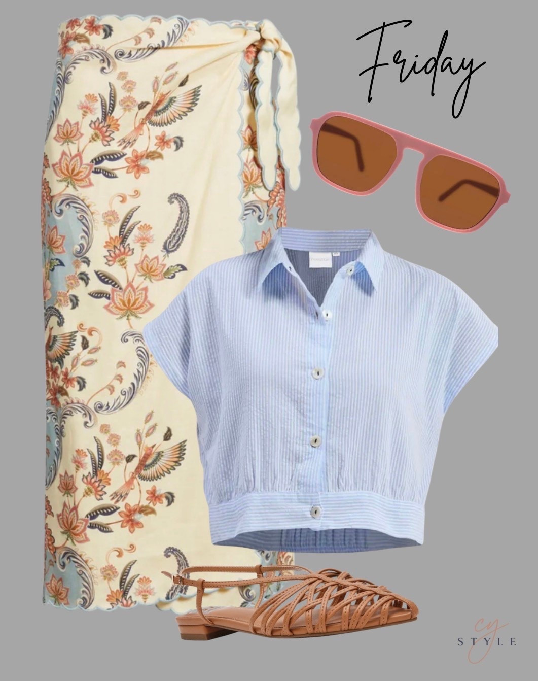 Friday OOTD! Farm Rio skirt is on sale!!! And this cropped top will go with everything! How cute are these pink goodrs?!!

#LTKootd #LTKOver40 #LTKSaleAlert