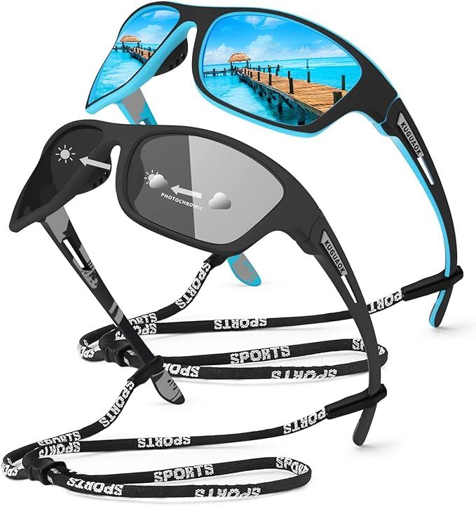 KUGUAOK Polarized Sports Sunglasses for Men Driving Cycling Fishing Sun Glasses 100% UV Protectio... | Amazon (US)
