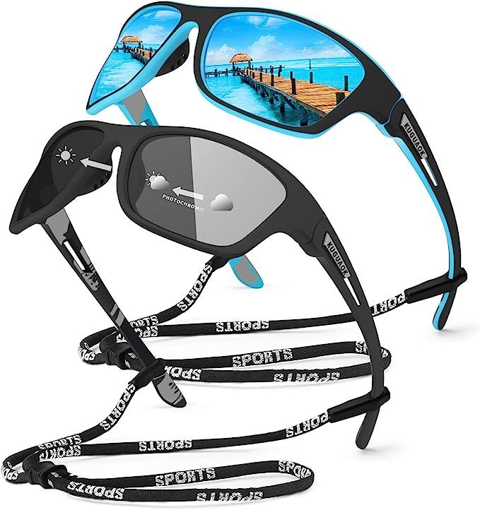 KUGUAOK Polarized Sports Sunglasses for Men Driving Cycling Fishing Sun Glasses 100% UV Protectio... | Amazon (US)