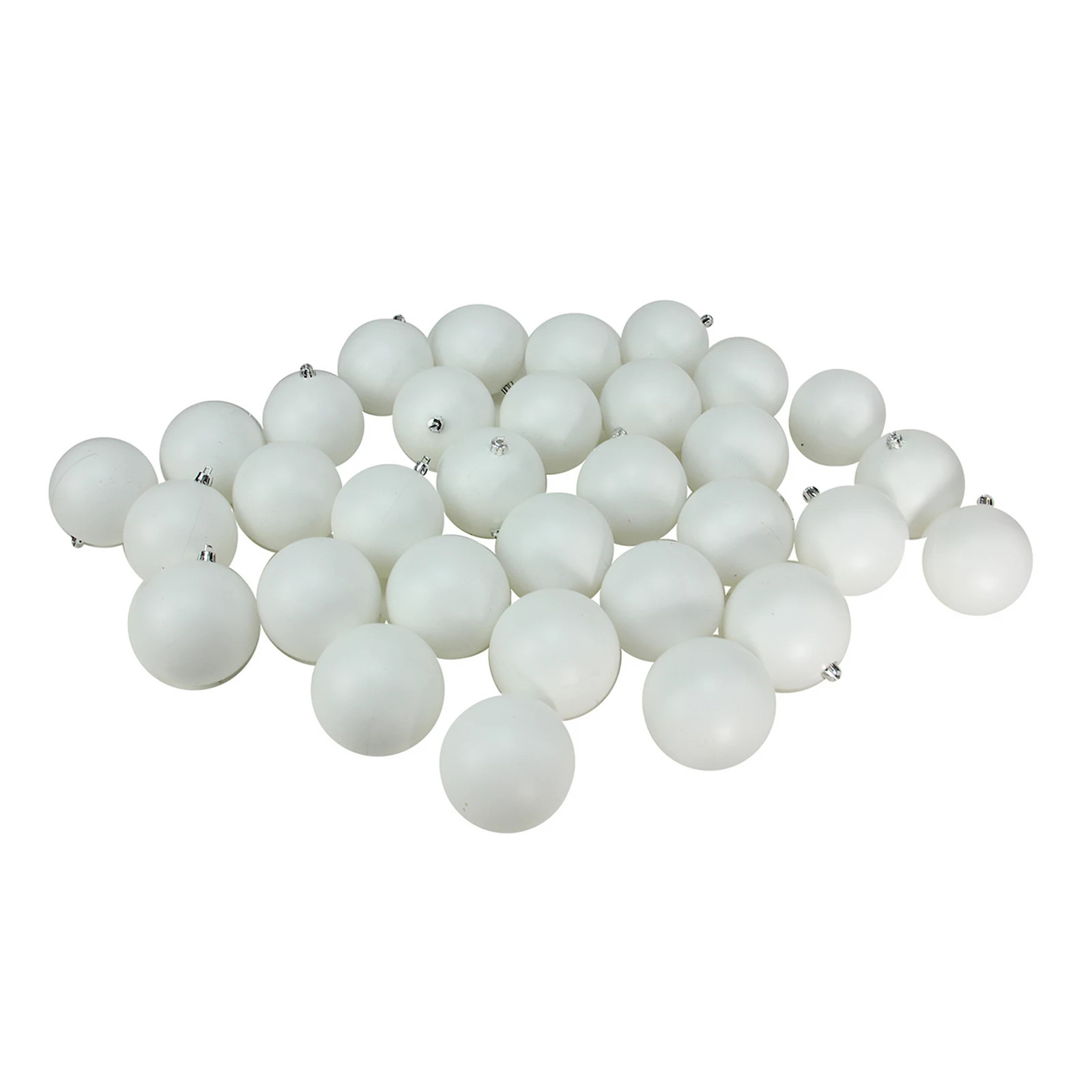 Northlight Seasonal Matte White Shatterproof Ball Christmas Ornament 32-piece Set | Kohl's