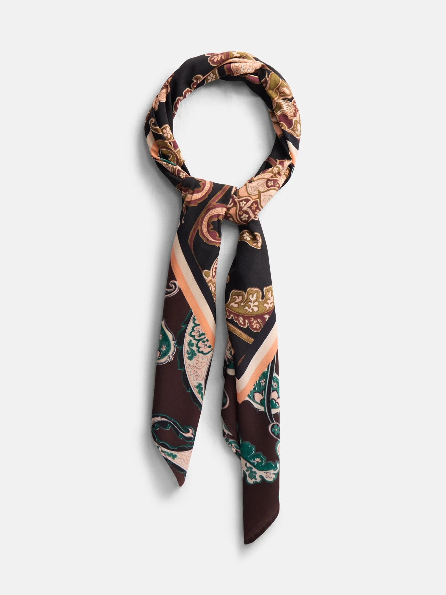 Scenario Women's Printed Square Scarf, Teal | Walmart (US)