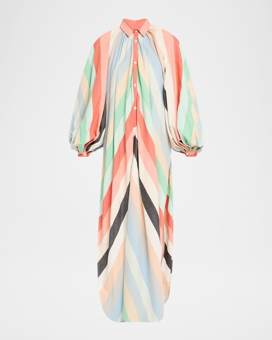 MARRAKSHI LIFE The Touareg Dress with Balloon Sleeves | Neiman Marcus