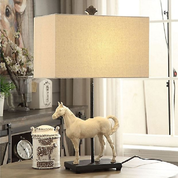 Standing Stallion Table Lamp | Antique Farm House