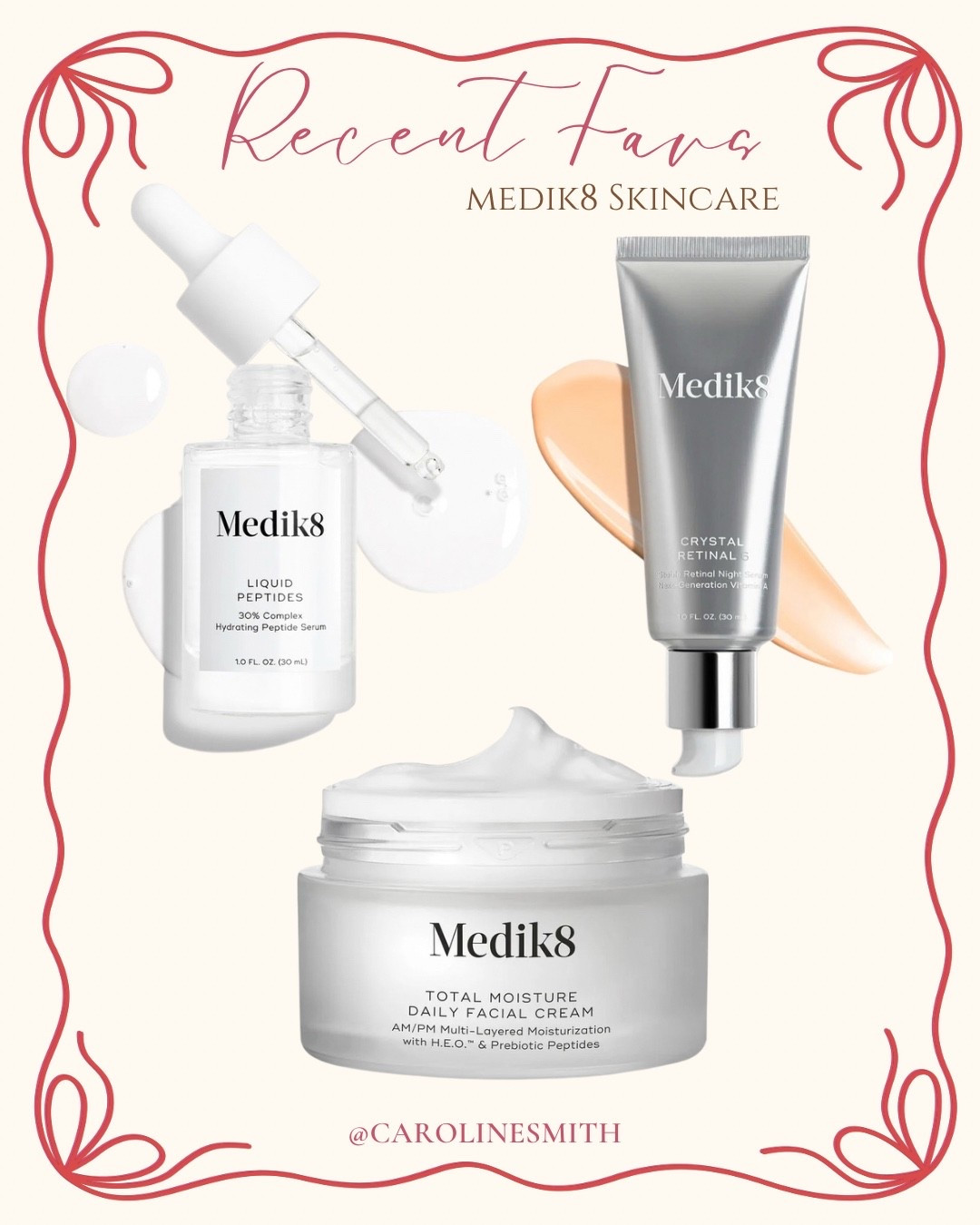 Recent skincare favs



Medik8, skincare, self care, mom life, moisturizer, anti-aging 

#LTKBeauty #LTKmomlife #LTKselfcare