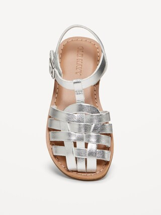 Faux-Leather Fisherman Sandals for Toddler Girls | Old Navy (US)