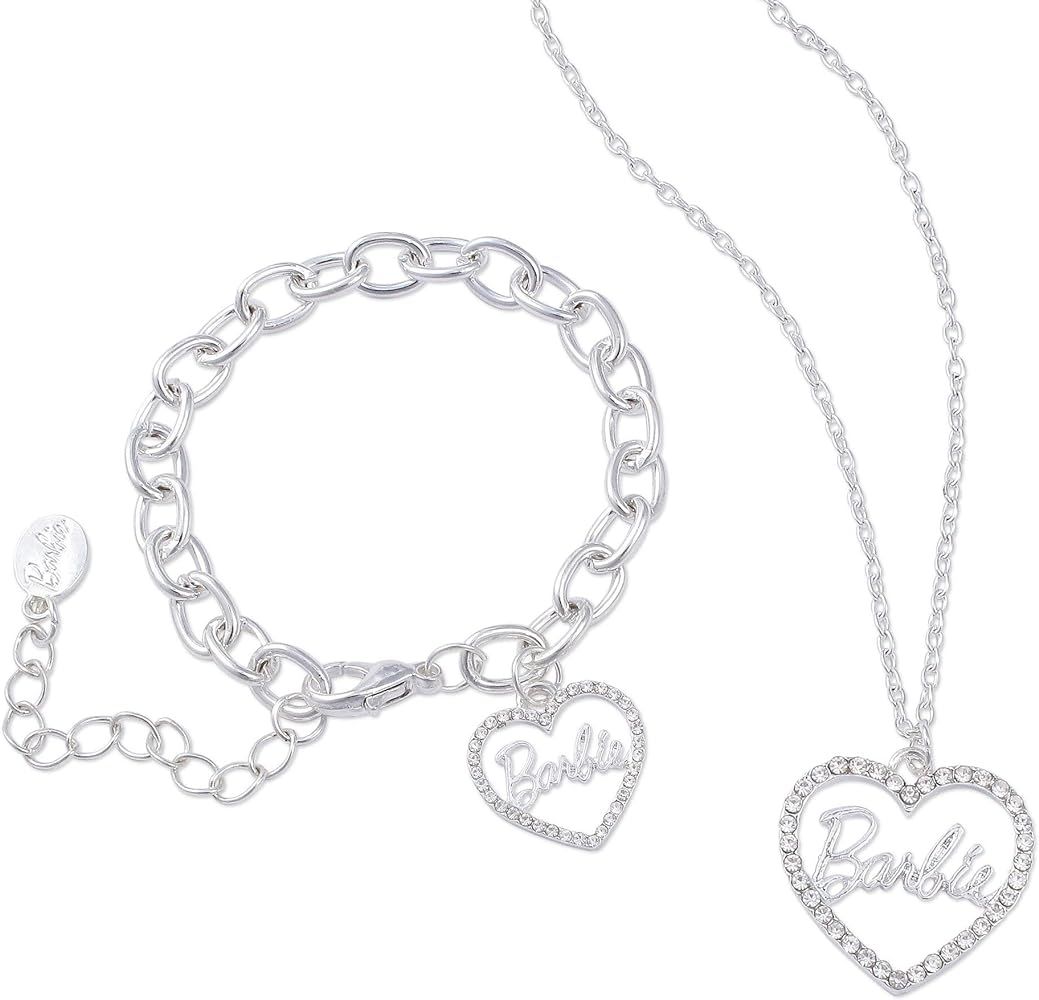 Barbie Crystal Heart Necklace & Bracelet | Amazon (US)