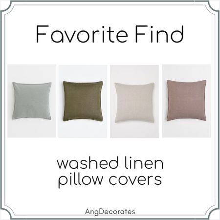 My new favorite find for warmer months—washed linen pillow covers

#LTKhome