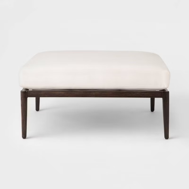 Risley Oversized Rope Patio Ottoman - Linen - Project 62™ | Target