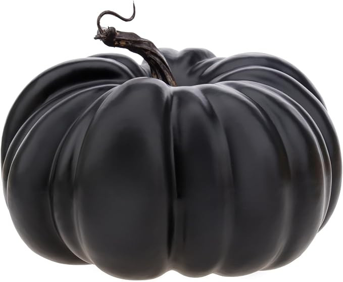 7.7 inch Artificial Foam Fake Pumpkins High Grade Silver Line Shiny Crack Simulation Fall Harvest... | Amazon (US)