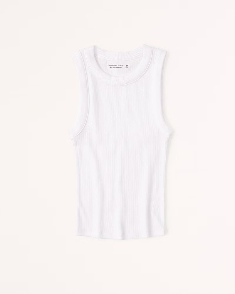 Essential Rib Tuckable Crew Tank | Abercrombie & Fitch (US)