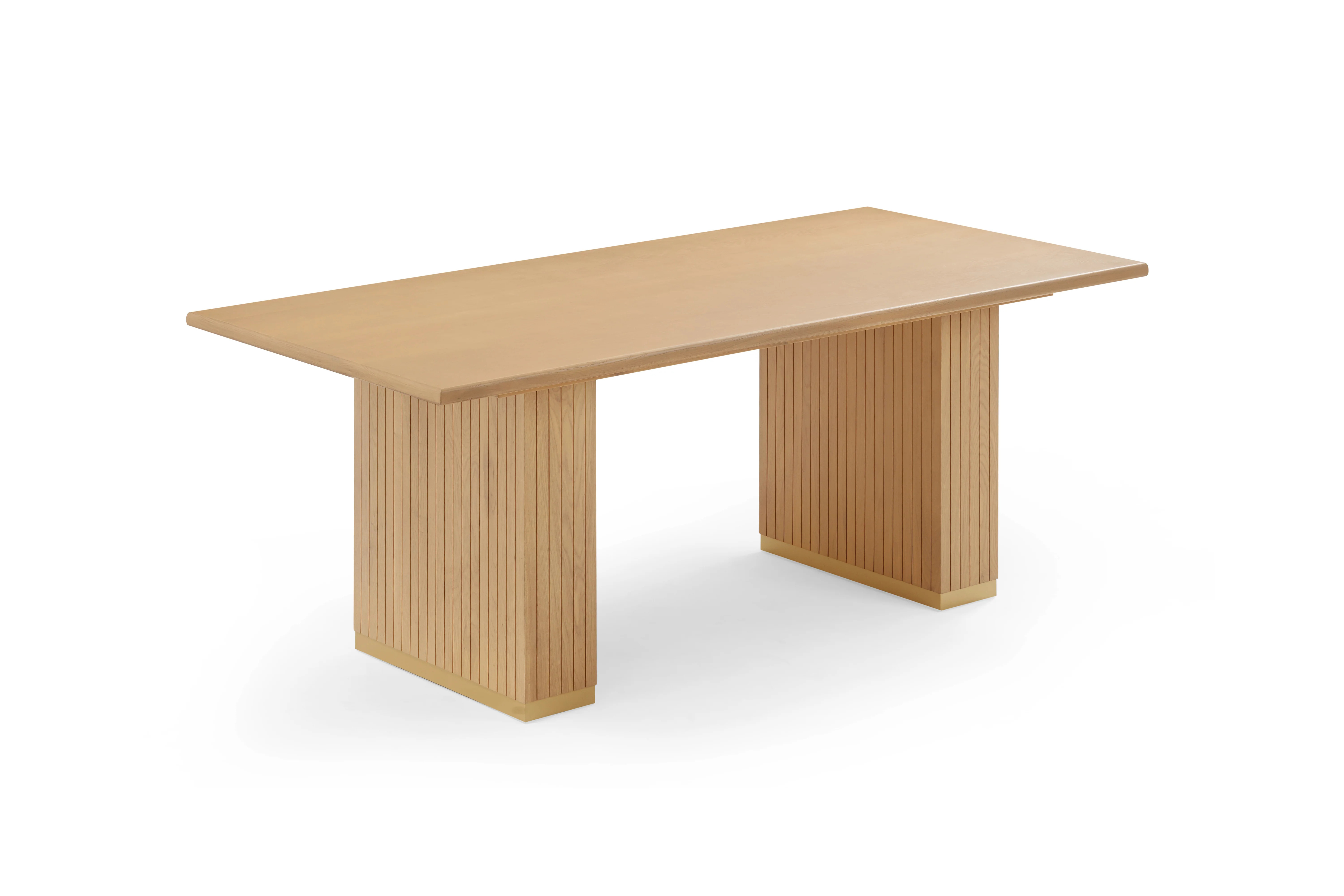 Chelsea 79" Natural Oak Wood Rectangular Dining Table | TOV Furniture