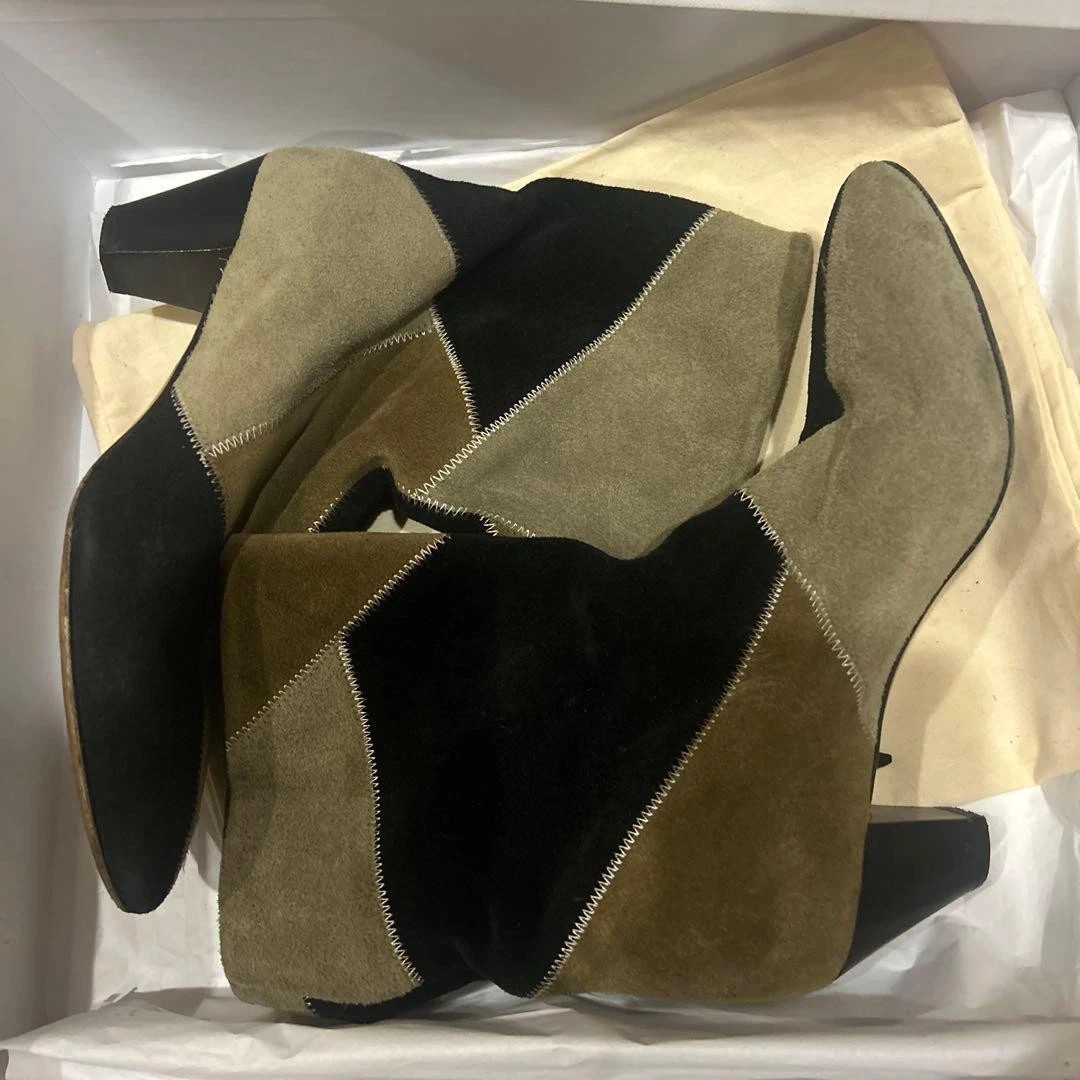 ISABEL MARANT ETOILE DEXTON PATCH VELVET BOOTIES BOOT  EUR 35 | eBay | eBay US