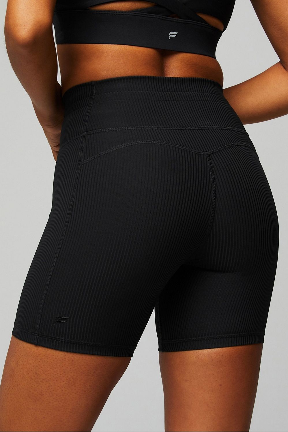 Oasis Rib High-Waisted 6" Short | Fabletics - North America