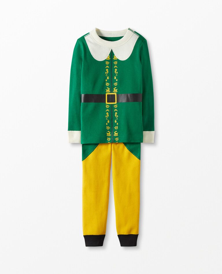 Warner Bros™ Buddy the Elf Costume Long John Pajamas Set | Hanna Andersson