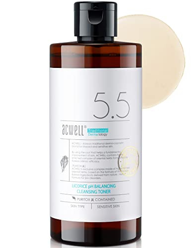 ACWELL Licorice pH Balancing Korean Toner for Cleansing 10.14 fl.oz. - Alcohol-Free PH5.5 Hydrati... | Amazon (US)