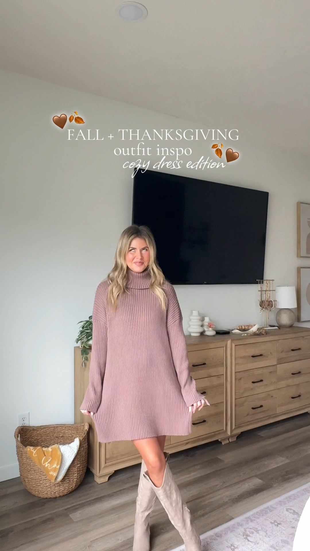 Fall + Thanksgiving outfit inspo • cozy dresses 

#LTKStyleTip #LTKHoliday #LTKSeasonal