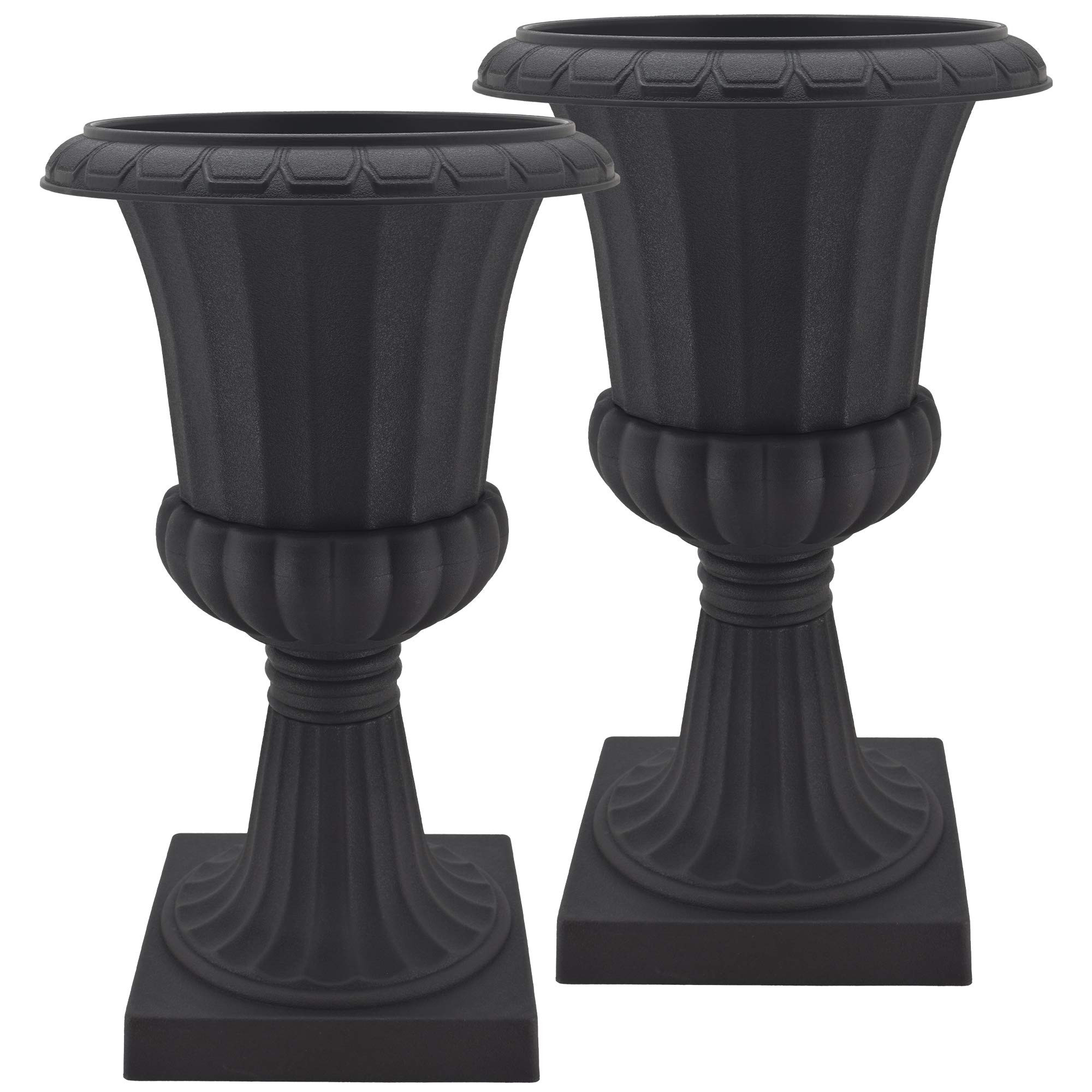 PL51BK-2 Deluxe Plastic Urn(Pack of 2), Black, 16"x27" | Amazon (US)