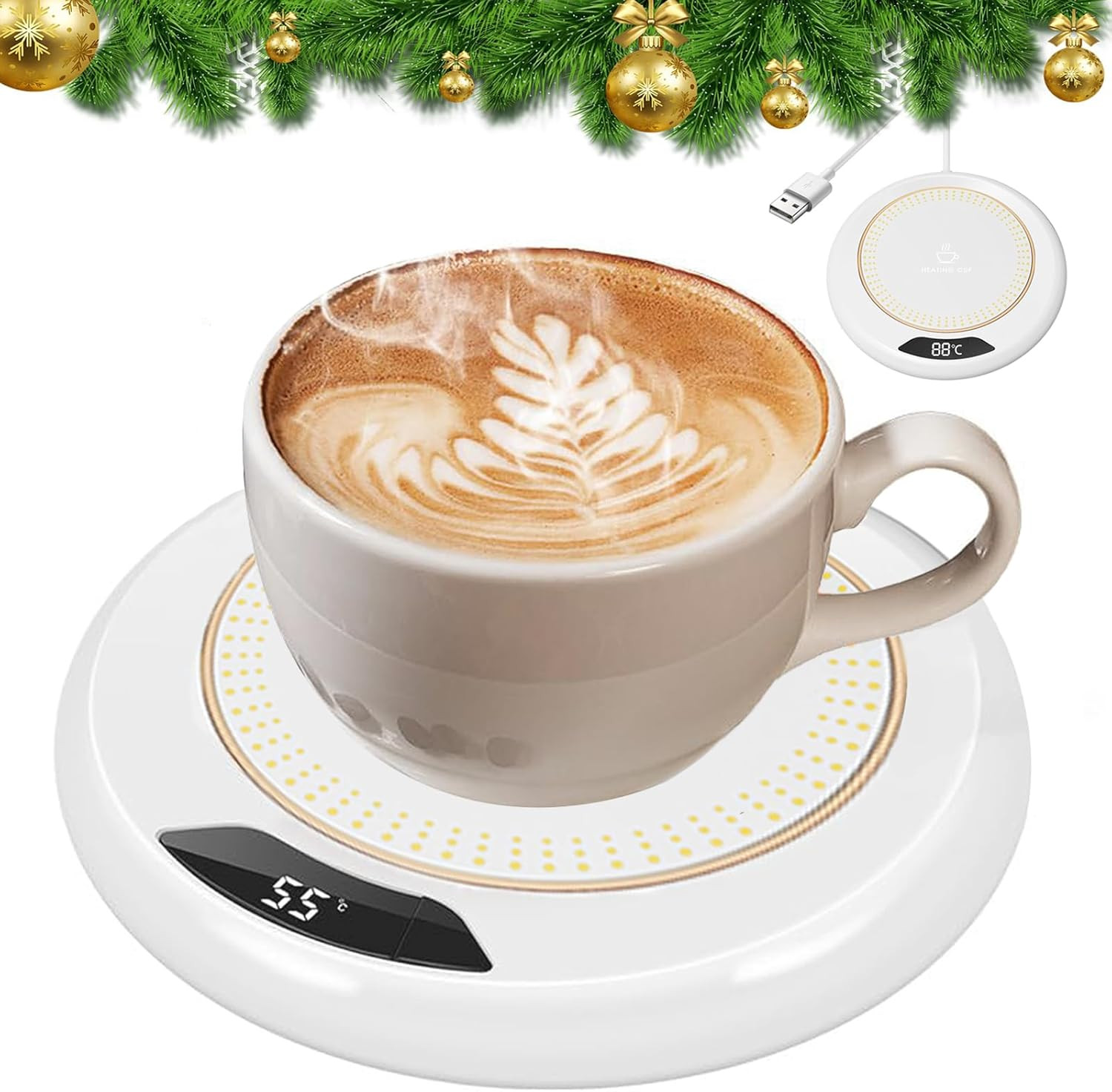 Mug Warmer,Coffee Mug Warmer,Electric Coffee Cup Warmer with 3-Temp Settings,Smart Coffee Warmer ... | Amazon (US)