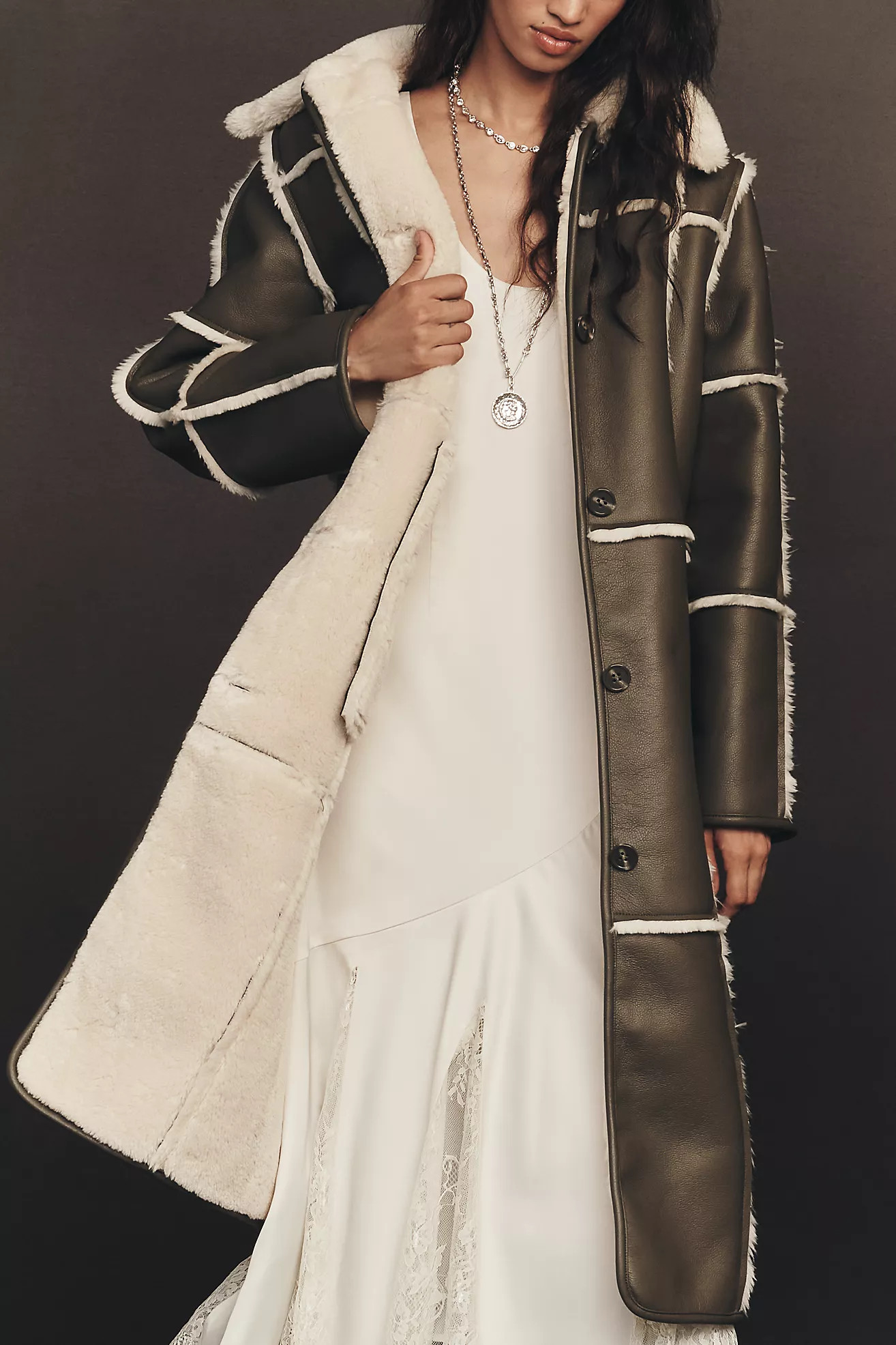 STAND STUDIO Patrice Sherpa Fleece Coat | Anthropologie (US)