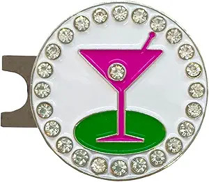Giggle Golf Bling “Social Hour” Ball Marker Collection with Hat Clip – Fun Golf Accessories... | Amazon (US)